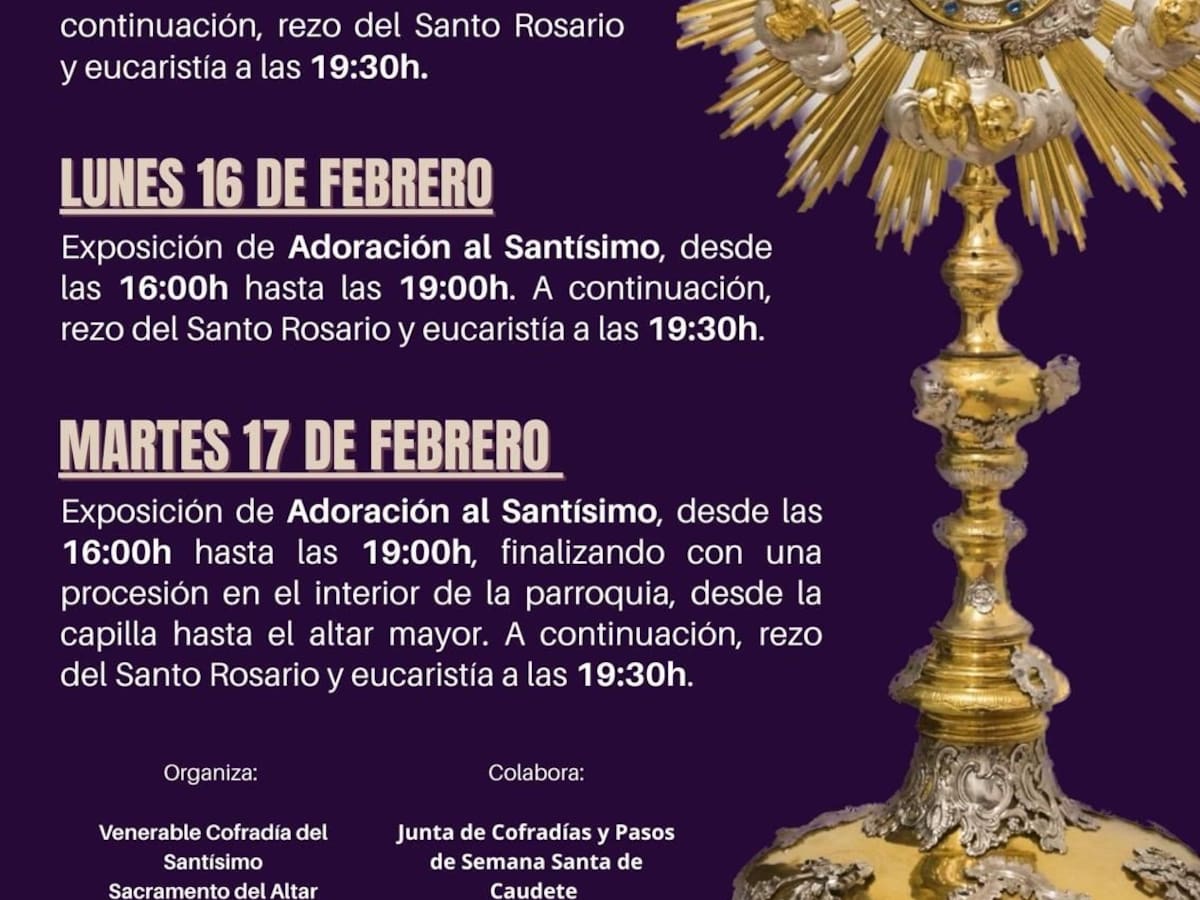 La Junta de Cofradías y Pasos de Semana Santa inicia los actos de la Cuaresma