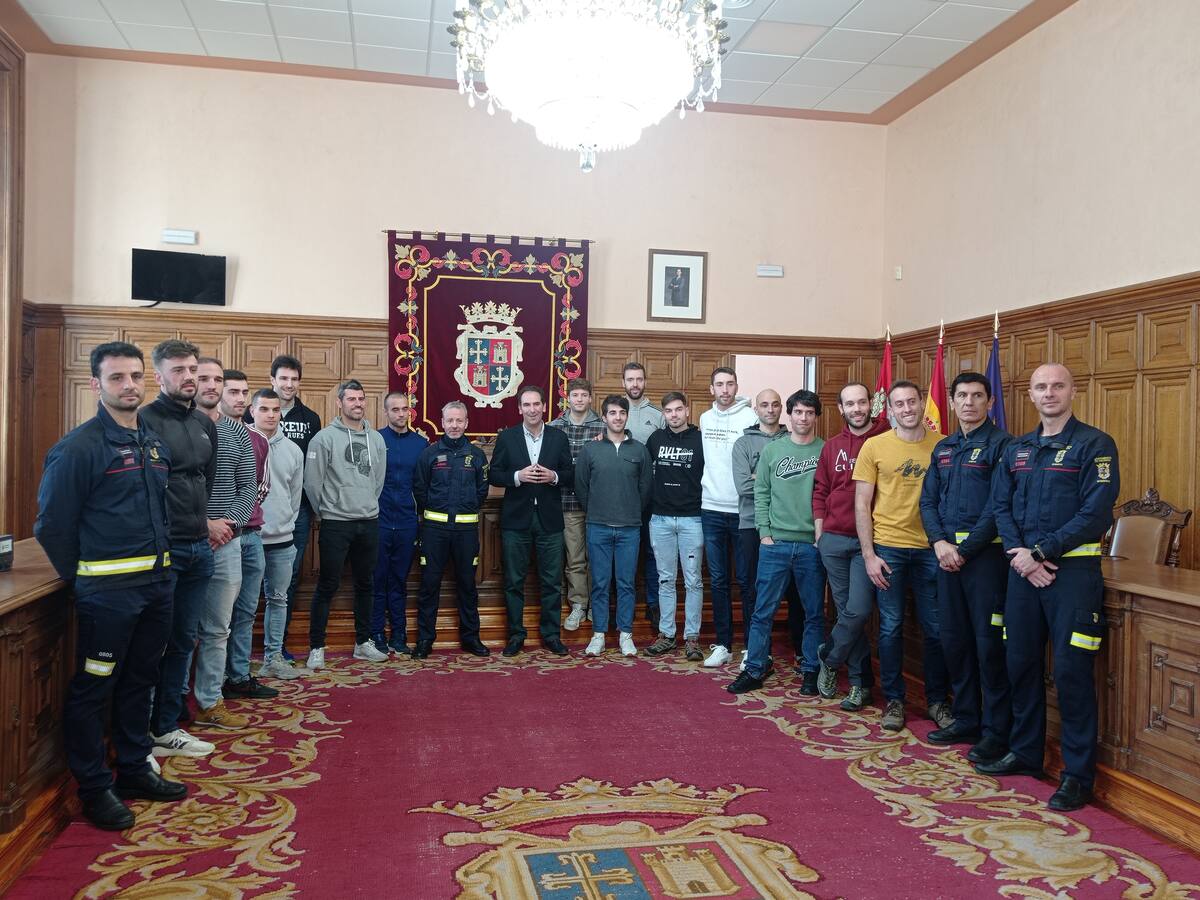La plantilla de Bomberos de Palencia prácticamente al completo con 54 efectivos