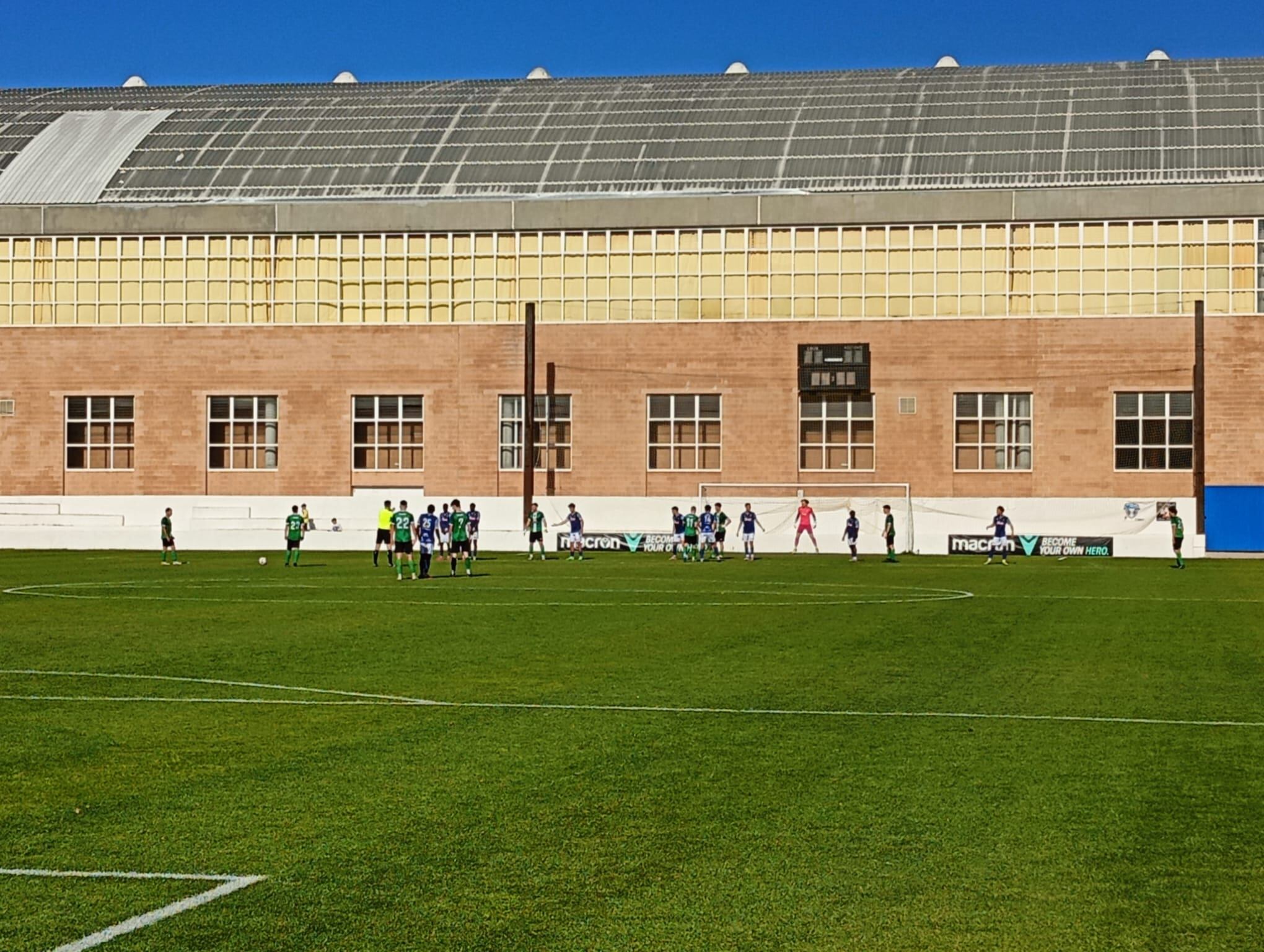 Momento del partido en La Solana