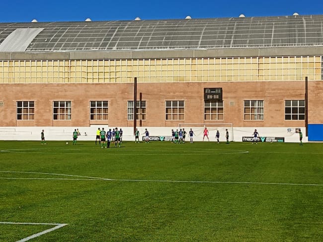 Momento del partido en La Solana