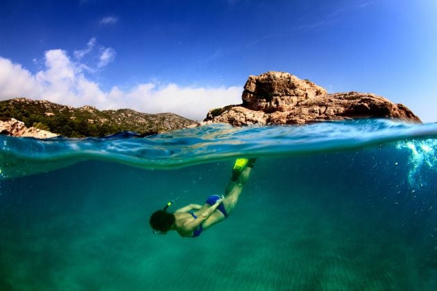 Snorkel a l&#039;Hospitalet de l&#039;Infant