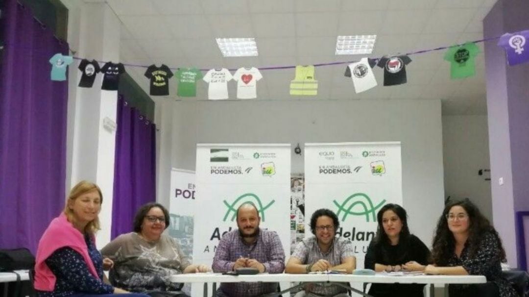 Representantes de los partidos que concurrirán juntos a las próximas municipales en Jerez