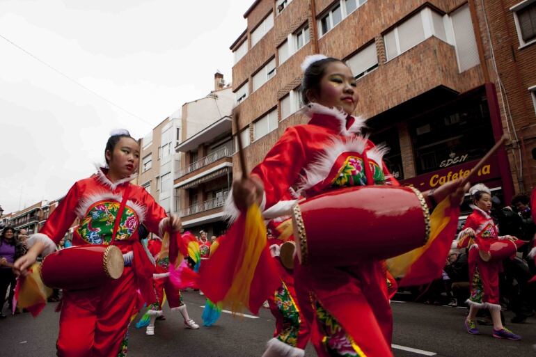 Celebración del desfile del año nuevo chino