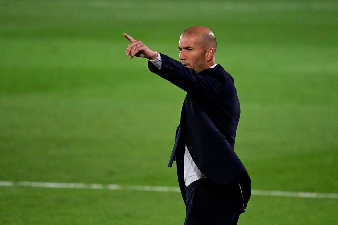 Zidane, durante el Real Madrid - Mallorca