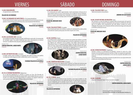 Programa del I Festival de Teatro 'Corral de Comedias'