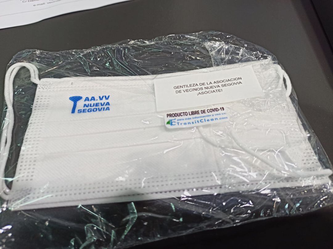 Mascarillas de la AA.VV Nueva Segovia 