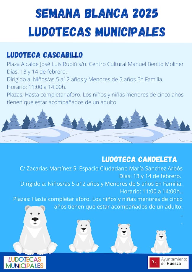 Cartel Ludotecas Semana Blanca 2025