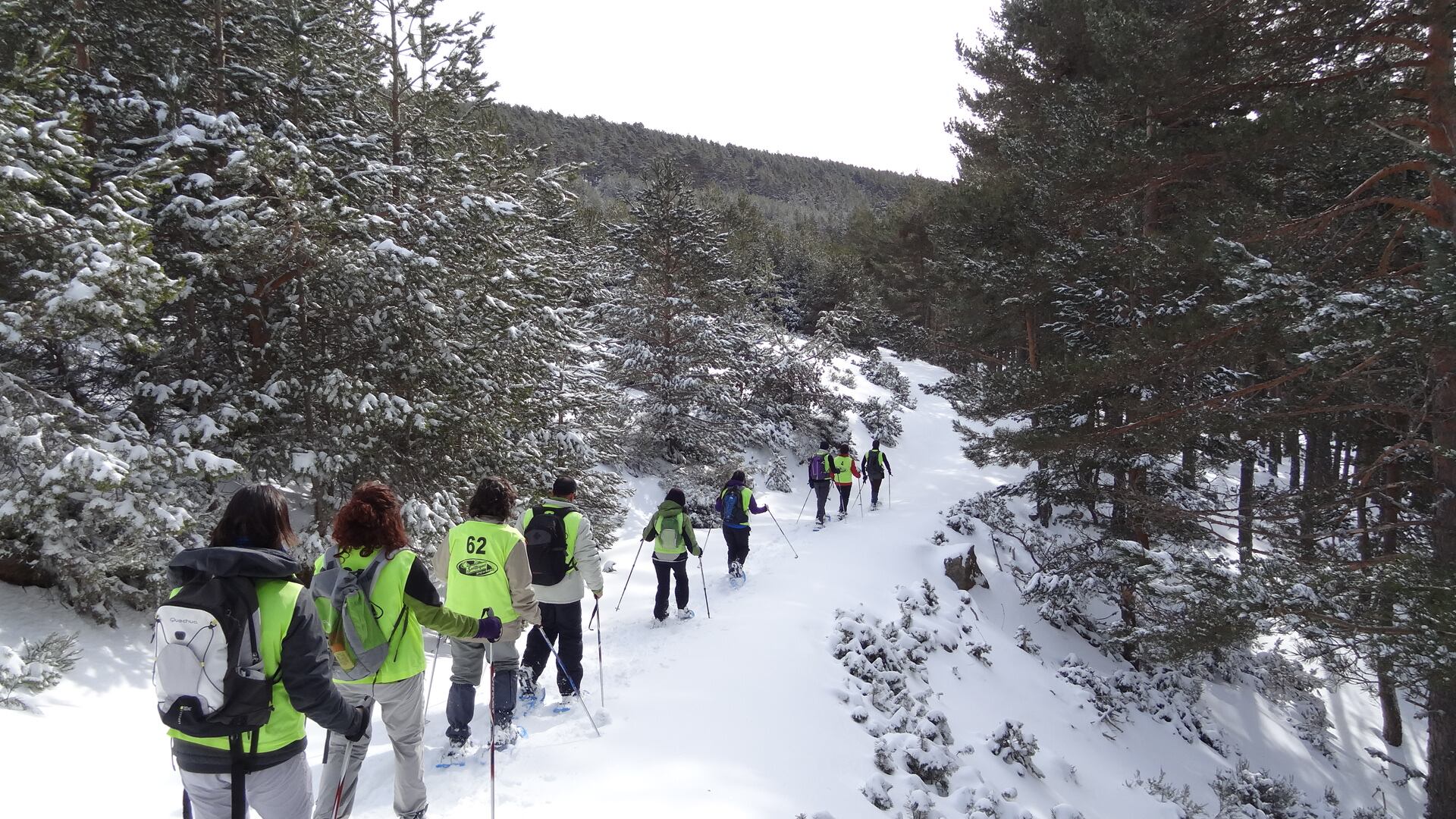 Excursión en el Punto de Nieve de Santa Inés en una temporada anterior.