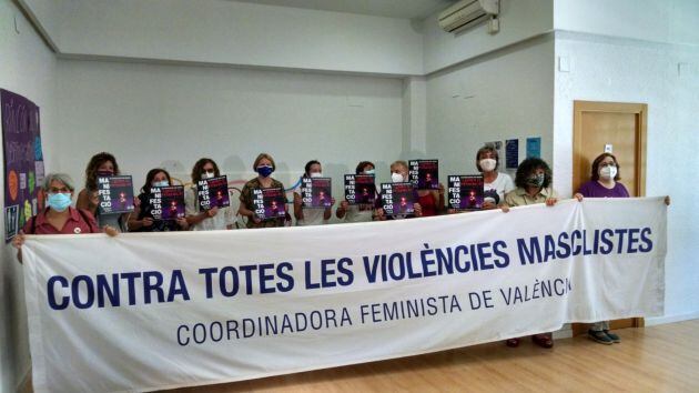 Representantes de la Coordinadora Feminista de València