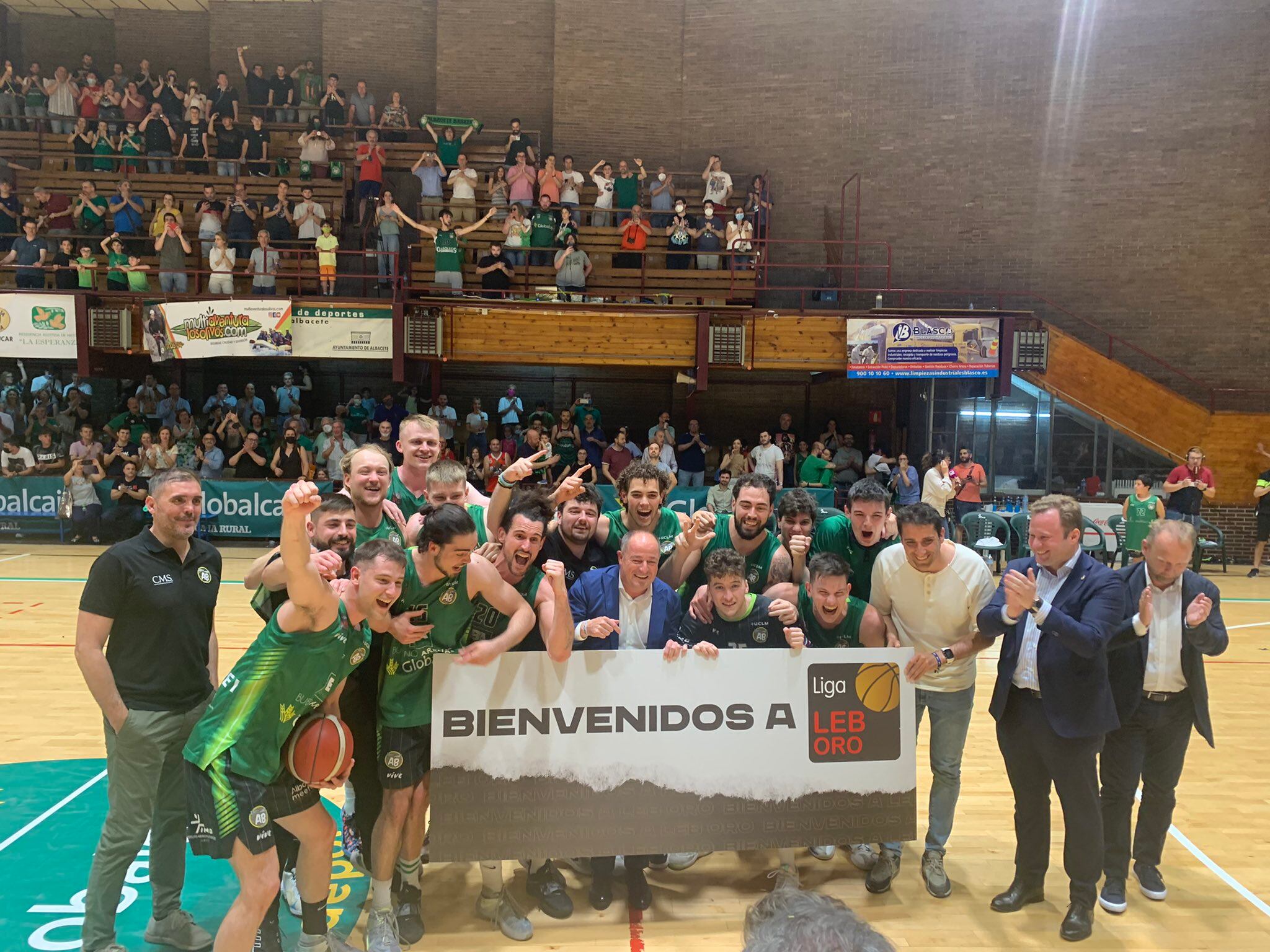El Albacete Basket celebra su ascenso a Leb Oro