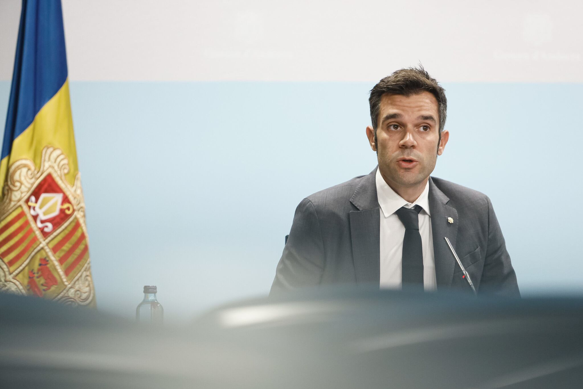 Forné durant la compareixença.