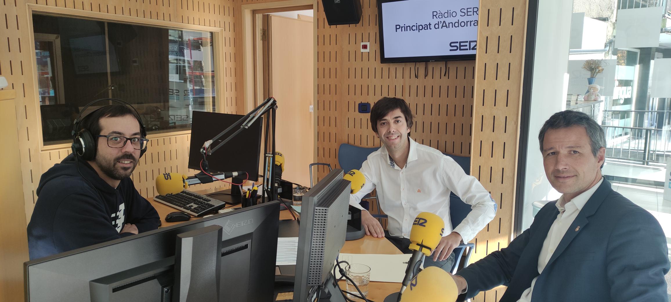 Sergi Gonzàlez i Savid Astrié al programa Aquí Andorra