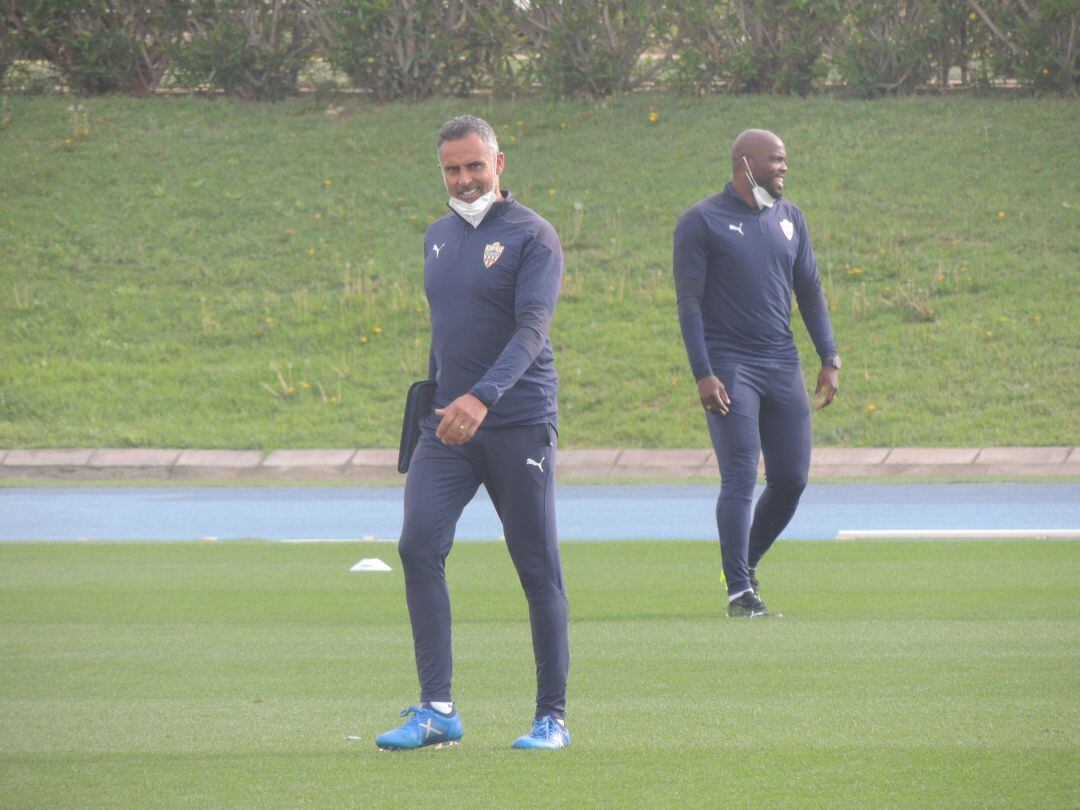 José Gomes en el campo Anexo. 