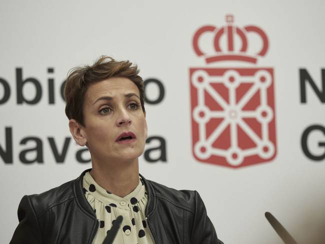 La presidenta de Navarra, María Chivite