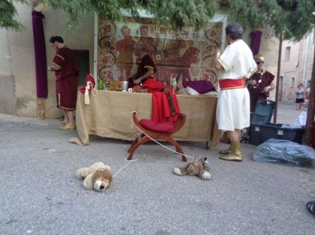 Las fieras no pueden faltar en un evento de la antigua Roma como éste