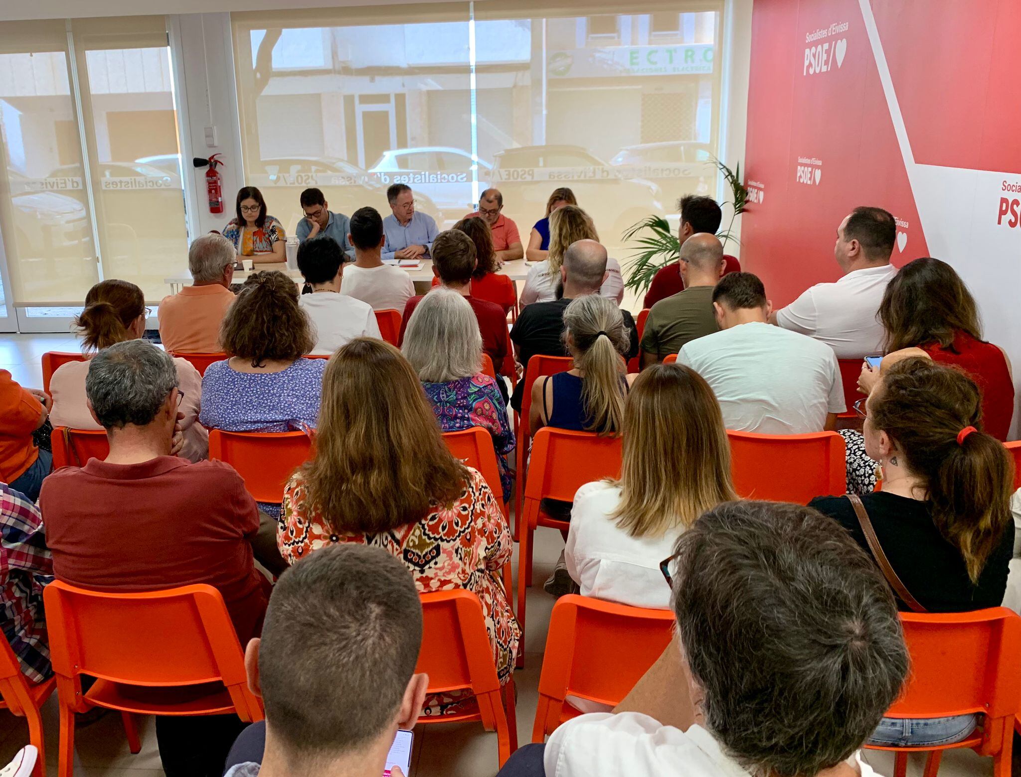 Un momento durante la jornada del PSOE