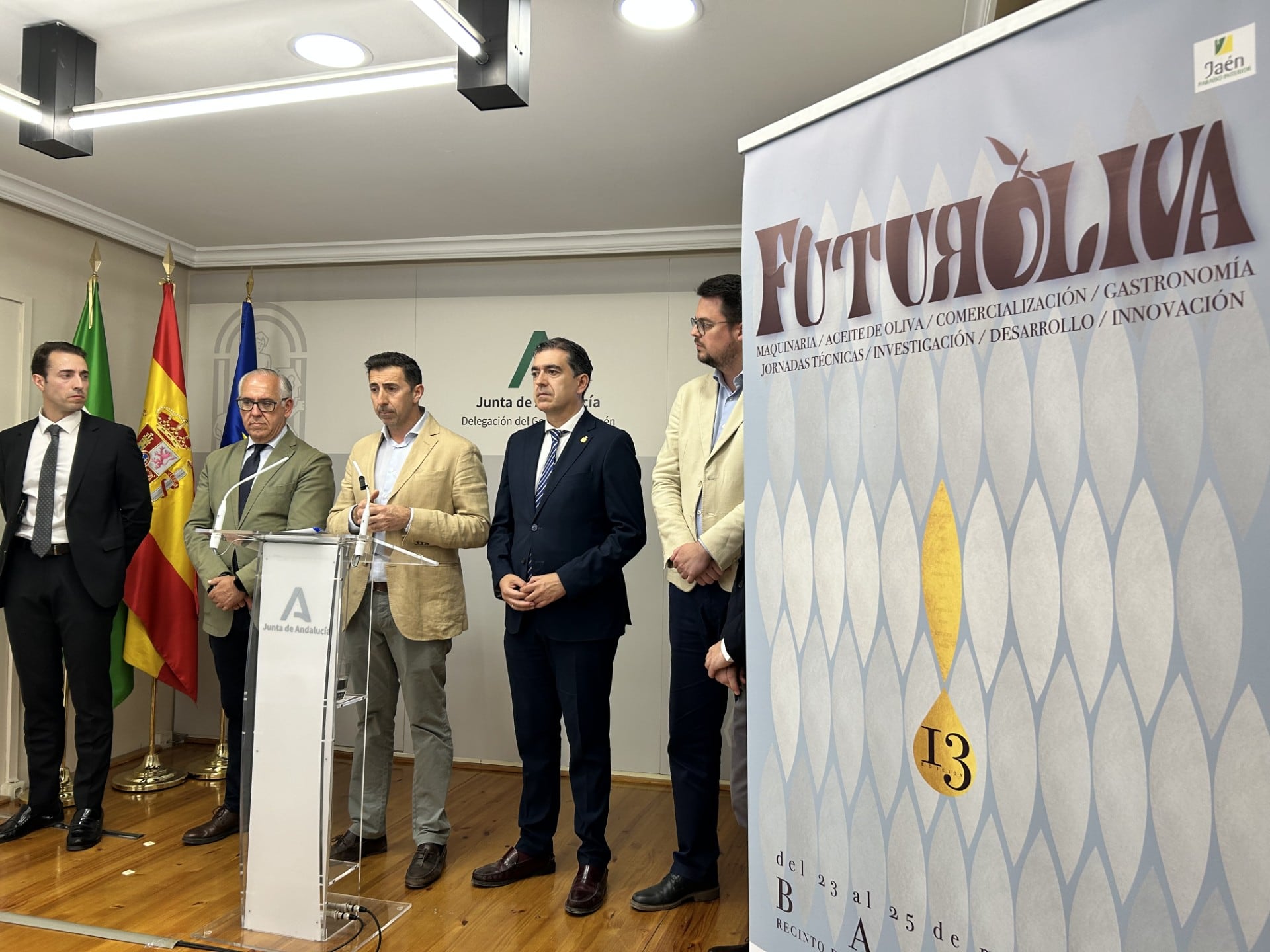 Sebastián Moreno, responsable de Pópulo Servicios Turísticos, durante la presentación de Futuroliva.