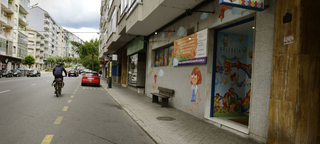 La guardería se encuentra en la calle Nosa Señora da Saínza