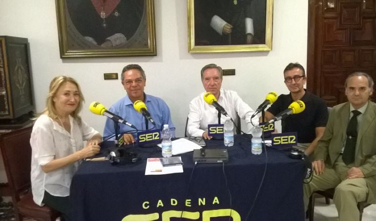 María Esperanza Sánchez, Salomón Hachuel, Iñaki Gabilondo, Manuel Barrios y Rafael Belmonte