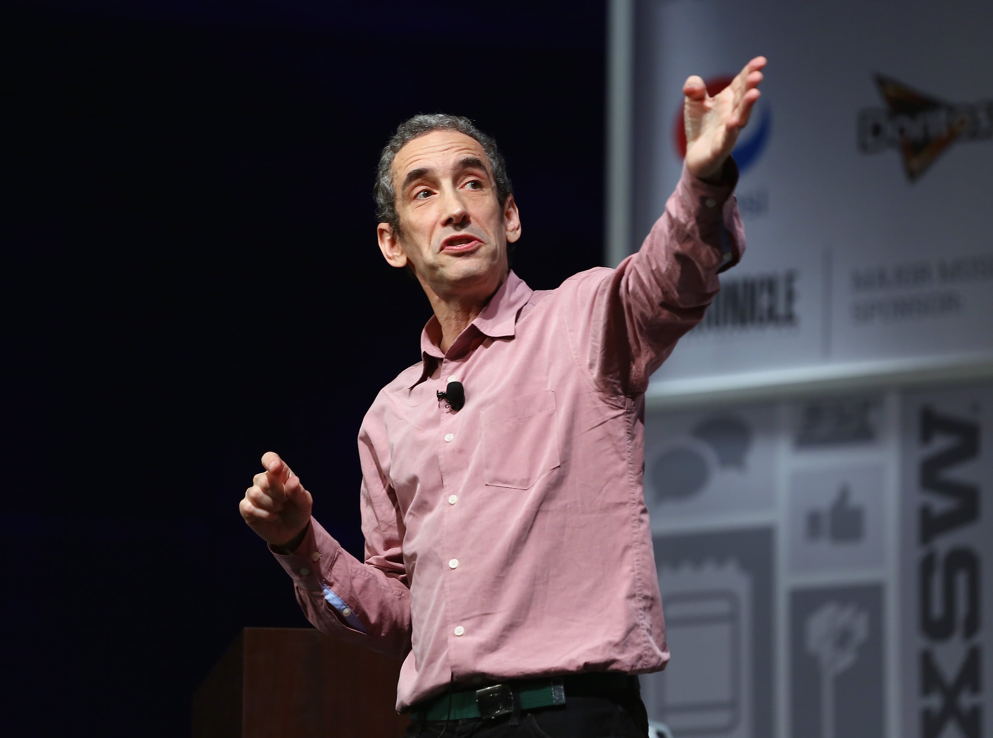 AUSTIN, TX - MARCH 09:  Writer Douglas Rushkoff speaks onstage at Present Shock: When Everything Happens Now during the 2013 SXSW Music, Film + Interactive Festival at Austin Convention Center on March 9, 2013 in Austin, Texas.  (Photo by Waytao Shing/Getty Images for SXSW)