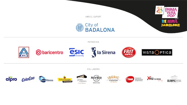 Patrocinadors ELS40 Primavera Pop