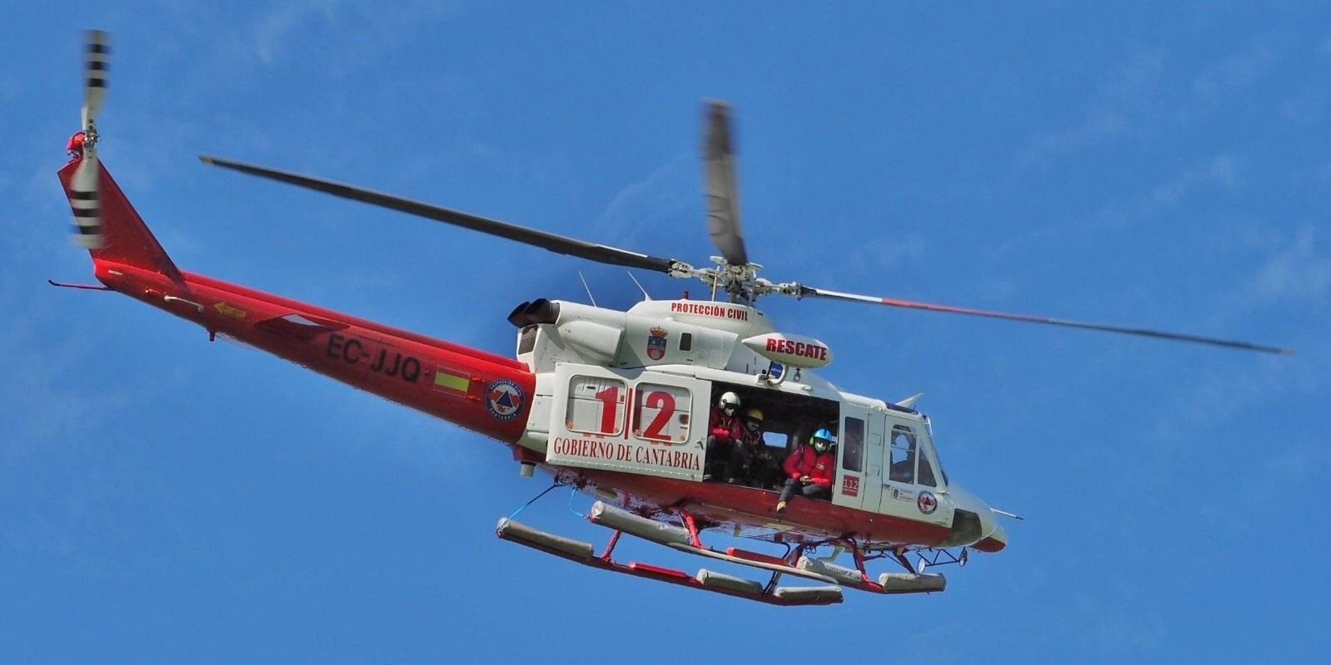 Helicóptero del 112 Cantabria