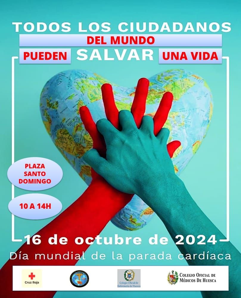 Cartel anunciador del Día mundial de la parada cardíaca