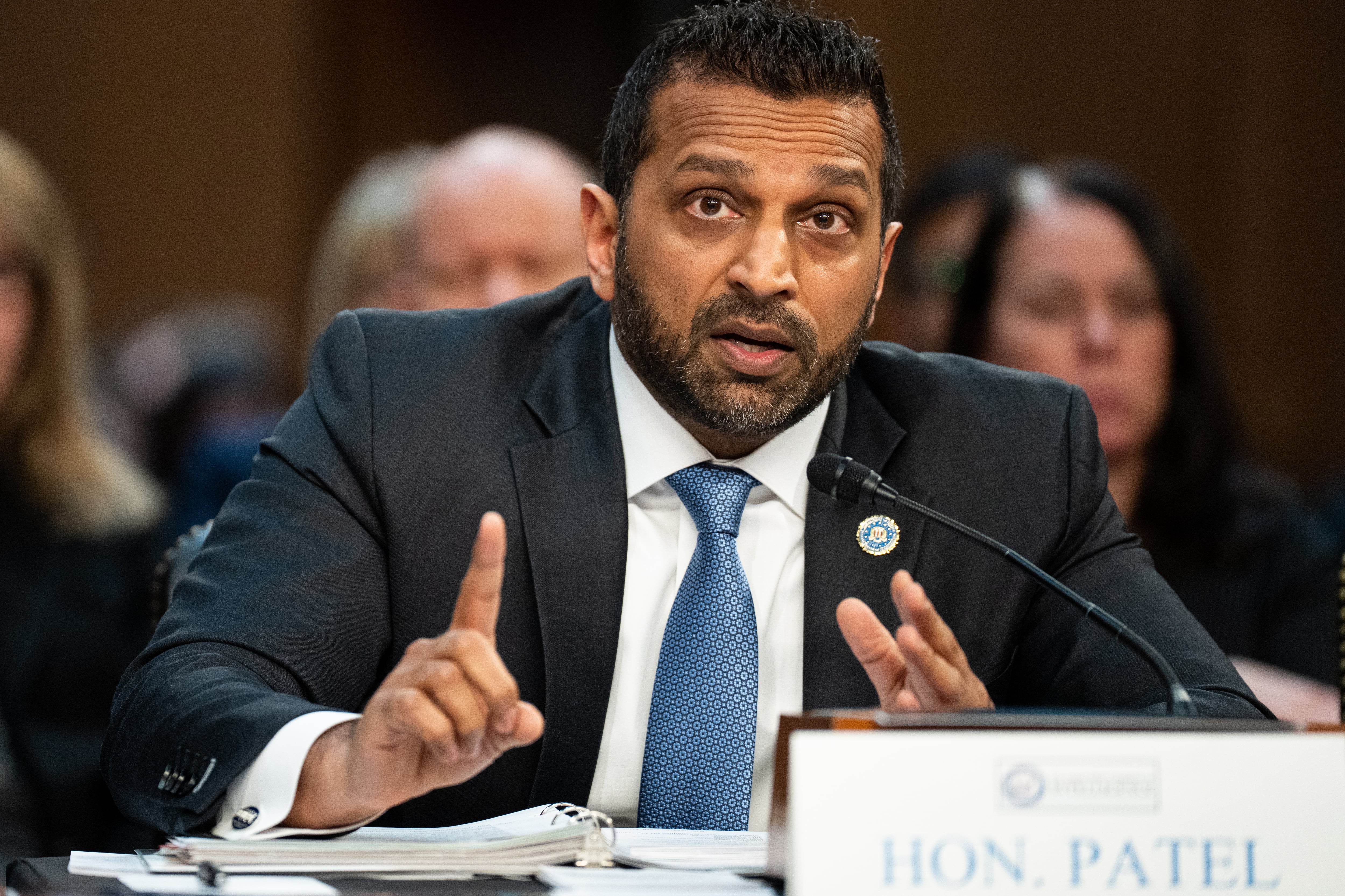 El director del FBI, Kash Patel, testifica en el Senado de Estados Unidos