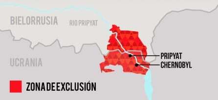 Bielorrusia es zonza cercana al epicentro del desastre, la central nuclear de Chernóbyl