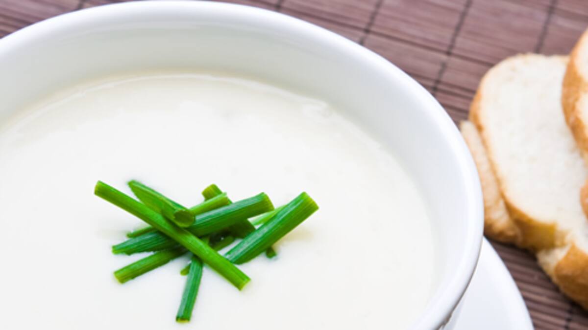 Crema fría de espárragos blancos en conserva