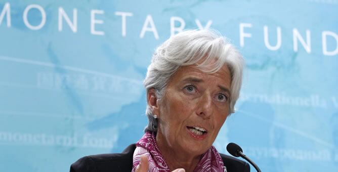 Lagarde, en su primera rueda de prensa al frente del FMI