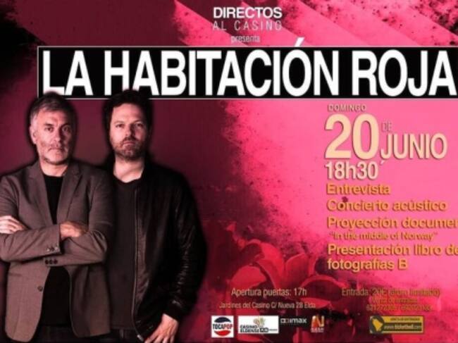 Este domingo día 20, a las 18.30h, actuación de La Habitación Roja