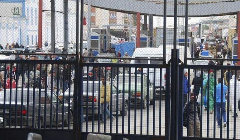 Paso fronterizo de la ciudad autónoma de Melilla. 
