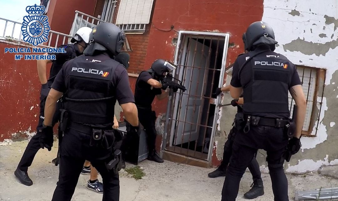 Un momento de la operación.