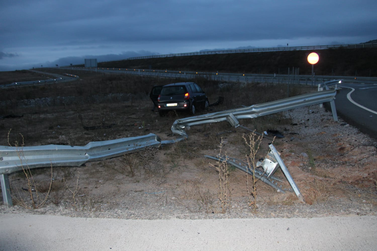 Rotonda existente en el pk 70 de la carretera estatal N-627 (Burgos-Aguilar de Campoo)