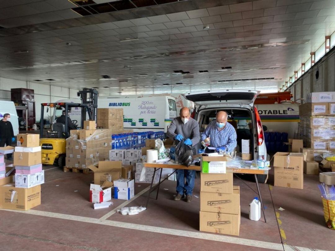 Reparto de mascarillas de la Diputación en mayo