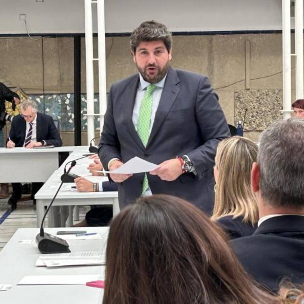 López Miras: "El servicio de transporte sanitario se está cumpliendo con los requisitos exigidos en el contrato"