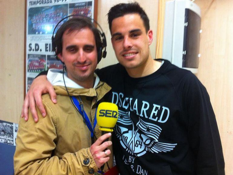 Dani García, junto a Roberto Ramajo antes de ser entrevistado en 'El Larguero'