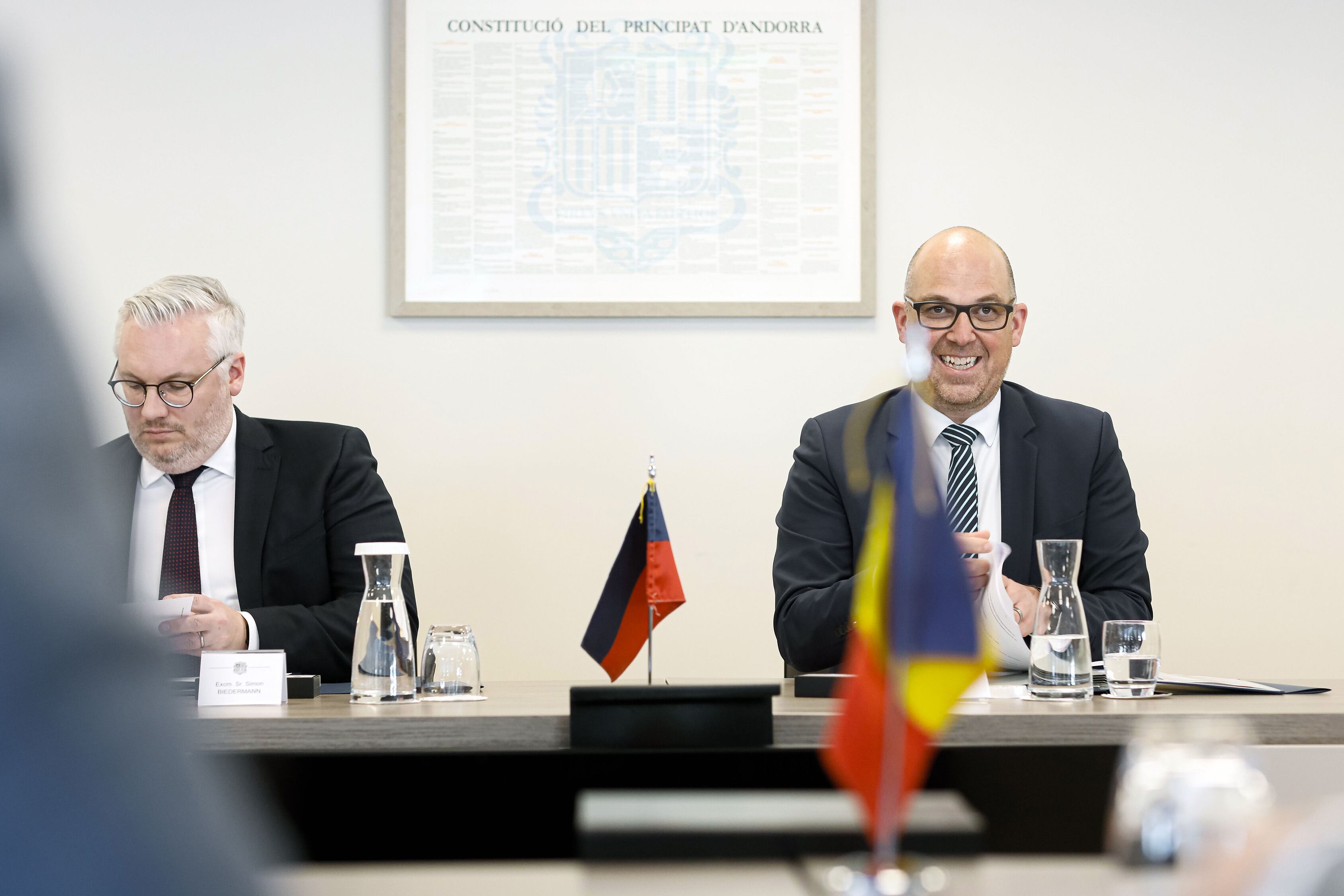 Visita oficial del primer Ministre i ministre d'Afers generals i Finances del Govern del Principat de Liechtenstein, Daniel Risch.