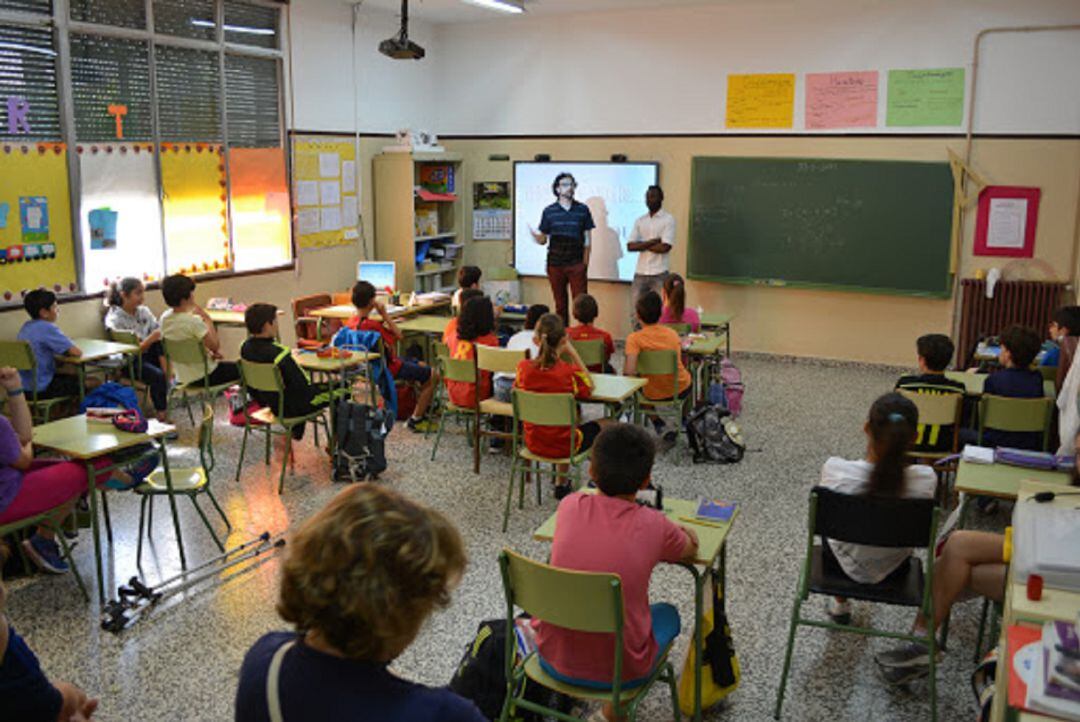 Escolares pertenecientes a uno de los centros de la provincia