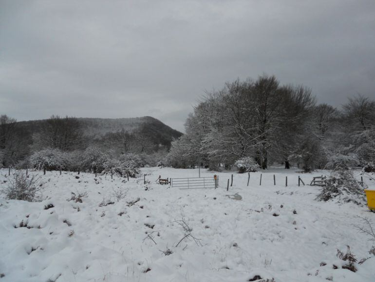 Opakua, tras la nieve de este domingo