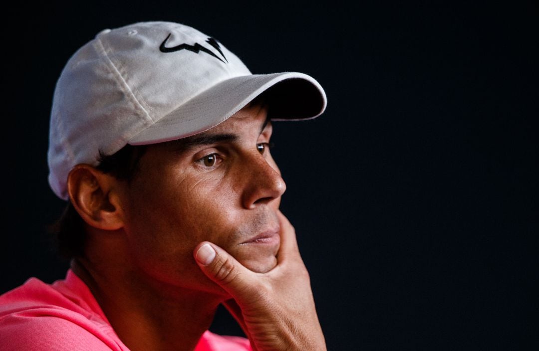 Rafa Nadal, en rueda de prensa 