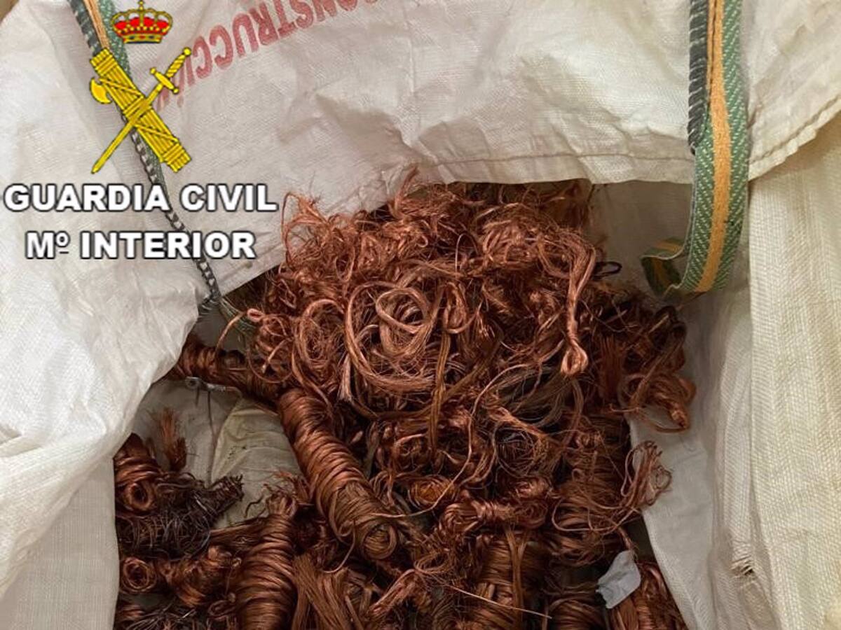 Siete detenidos por el robo de 3.000 kilos de cobre en tres plantas fotovoltáicas de la provincia