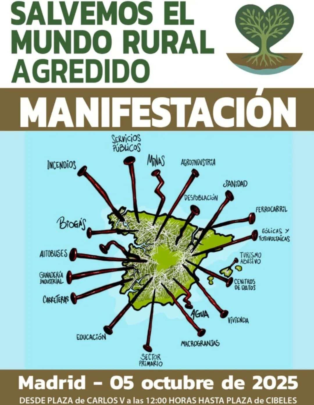 Salvemos el mundo rural agredido