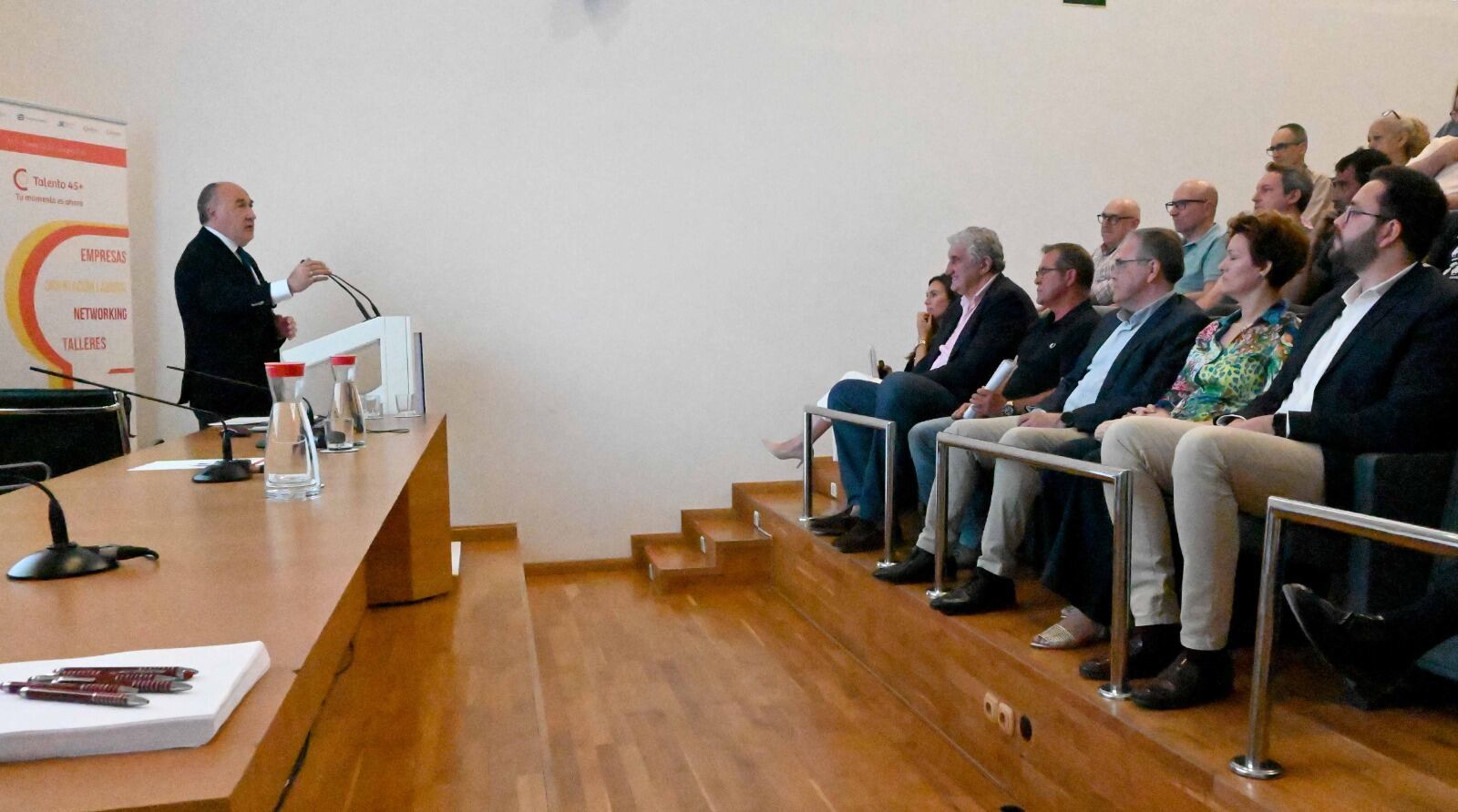 Un momento de la conferencia de hoy