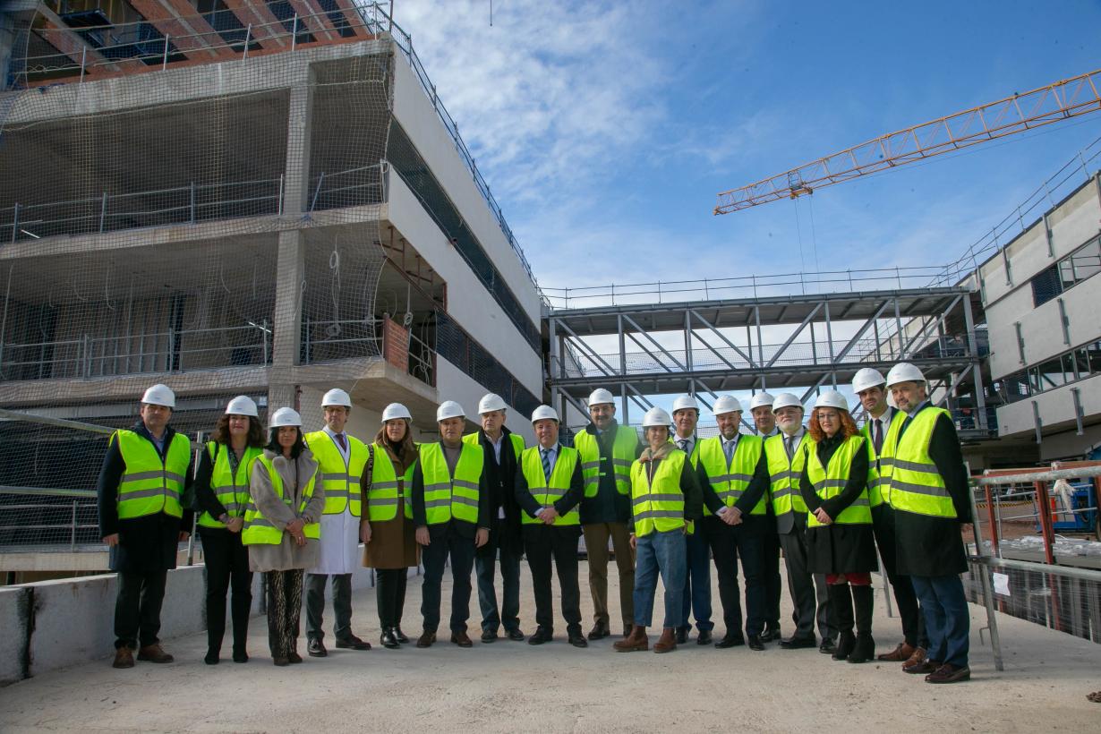 Visita a las obras del hospital de Albacete
