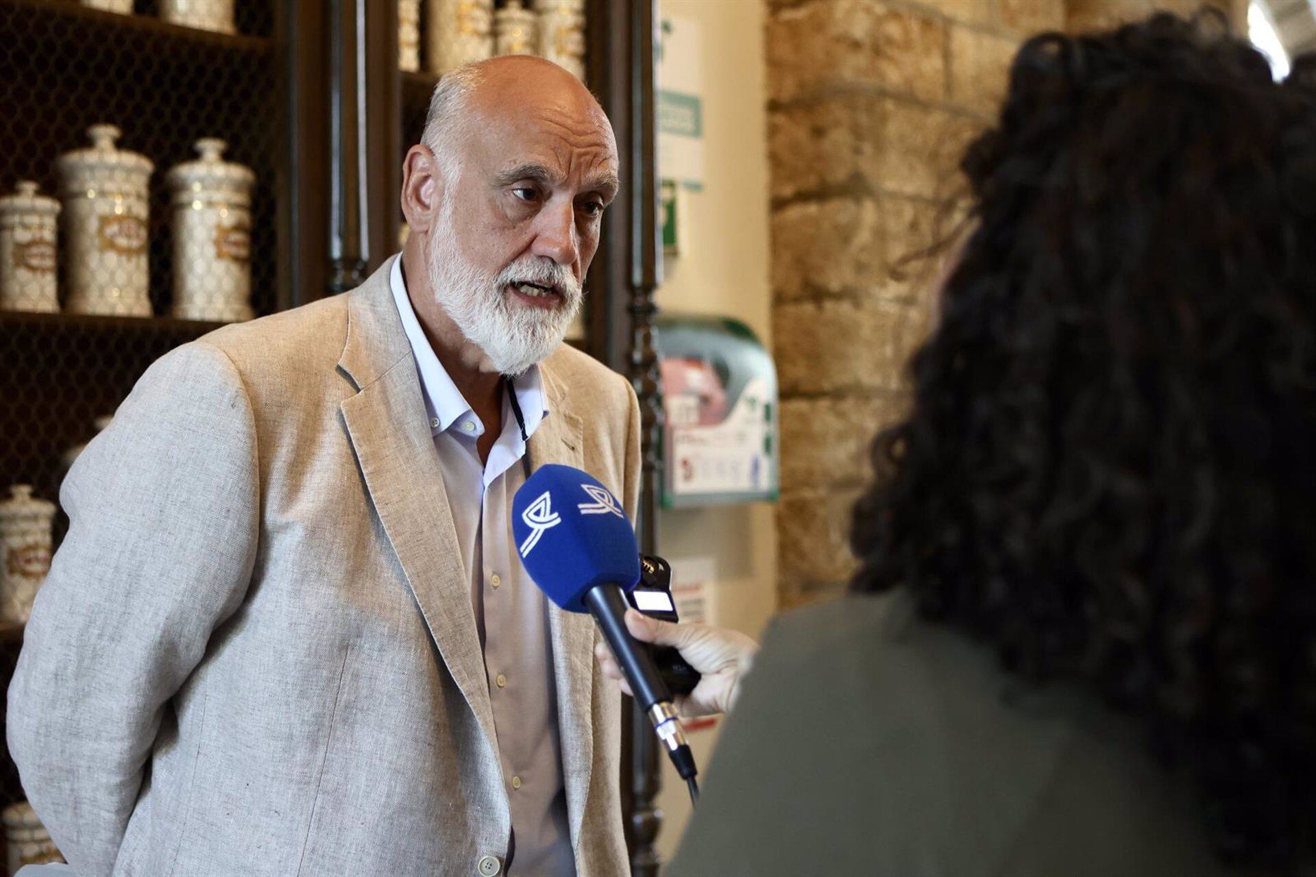 Javier Vidal, vicepresidente segundo de Diputación durante una rueda de prensa