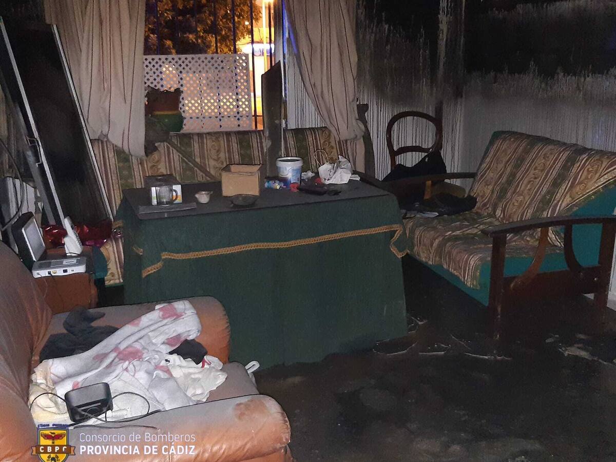 Herido grave en el incendio de una vivienda de La Vid