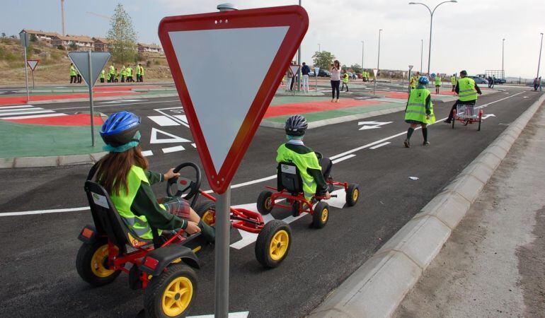 Imagen del parque de seguridad vial de Colmenar