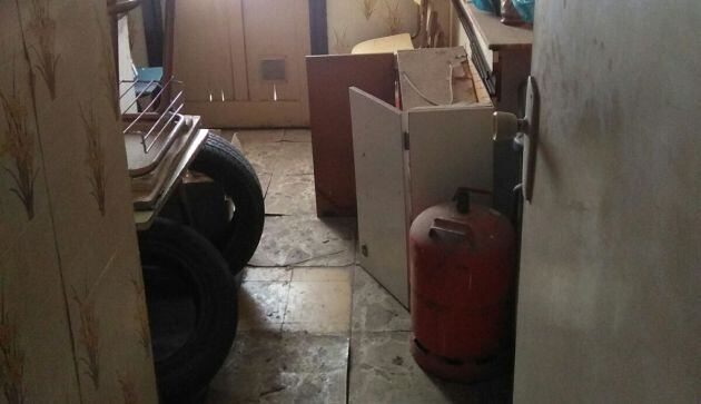 Así está la casa del conserje del colegio González Moreno, de Aljucer